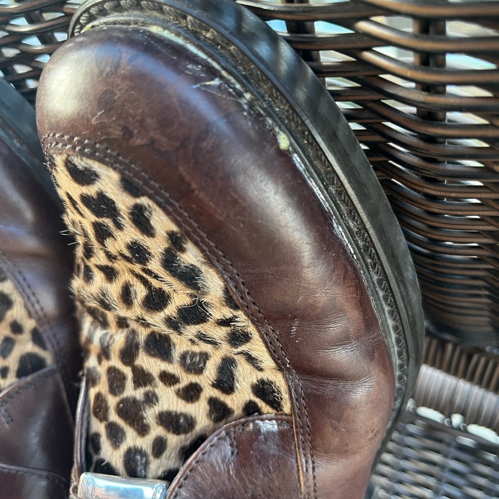Brighton Leopard Haircalf Leather Loafers - Picture 8 of 10